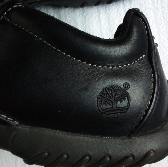 Timberland Leather Driver Lace-up Shoes Sneakers Men's 9M Black - Picture 7 of 16